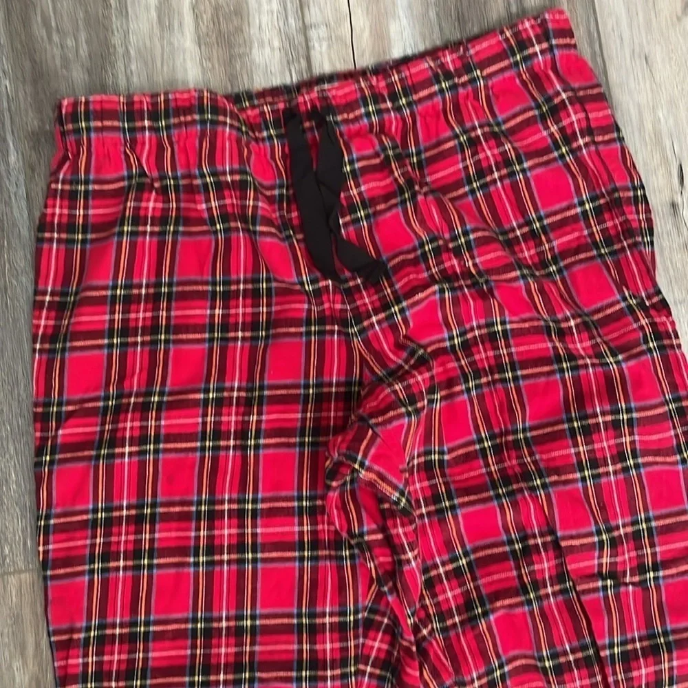 J. Crew red plaid pajama pants size medium